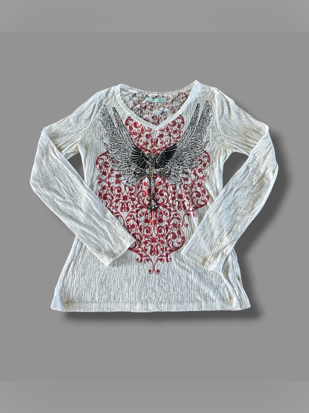 [Maurices] Affliction Style Long Sleeve Tee
